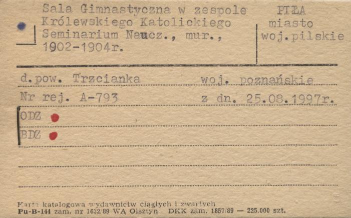 sala gimnastyczna w zespole królewskiego katolickiego seminarium naucz., skan 1