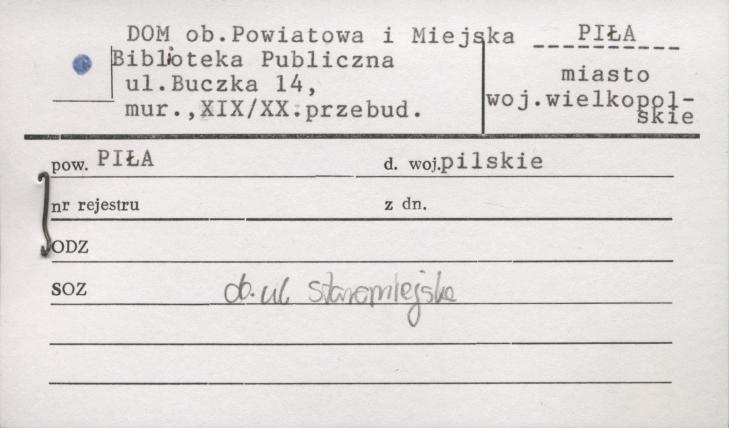 dom, ob. powiatowa i miejska biblioteka publiczna, skan 1
