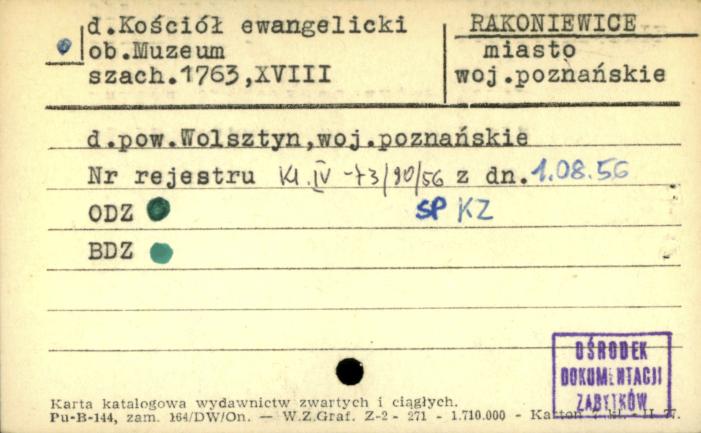 kościół ewangelicki, ob. muzeum, skan 1