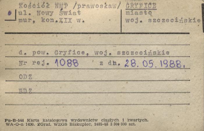 kościół prawosławny pw. Najświętszej Marii Panny , skan 1