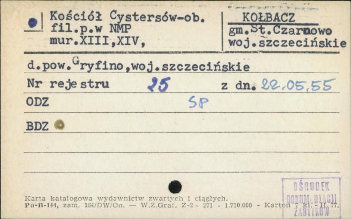 kościół cystersów, ob. par. pw. Najświętszego Serca Pana Jezusa, skan 1