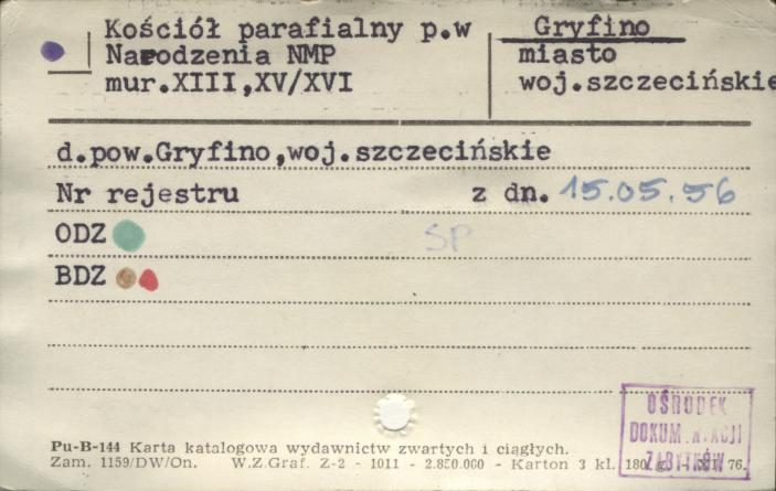 kościół rzym.-kat. par. pw. Narodzenia Najświętszej Marii Panny, skan 1