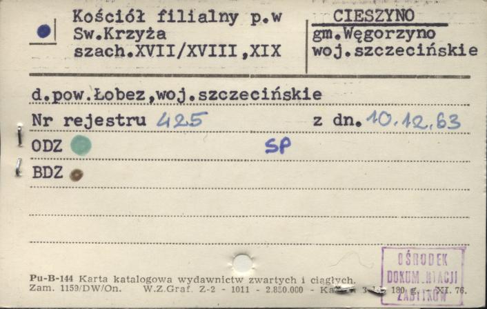 kościół rzym.-kat. fil. pw. Podwyższenia Krzyża Świętego, skan 1
