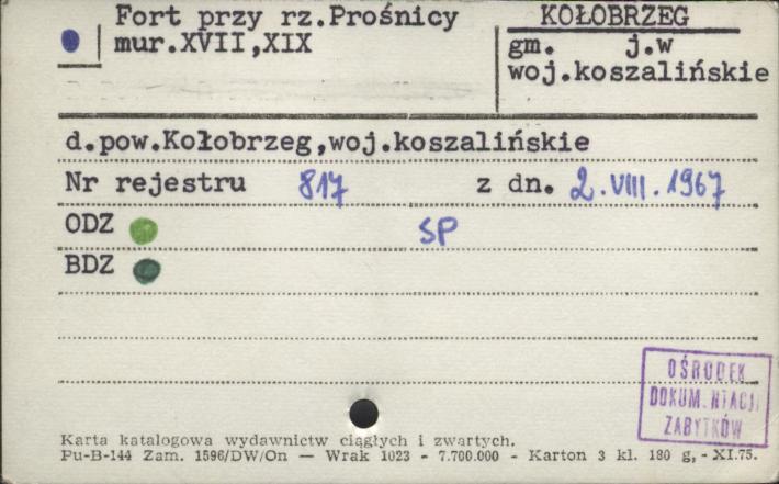 fort przy rz. Prośnicy, skan 1