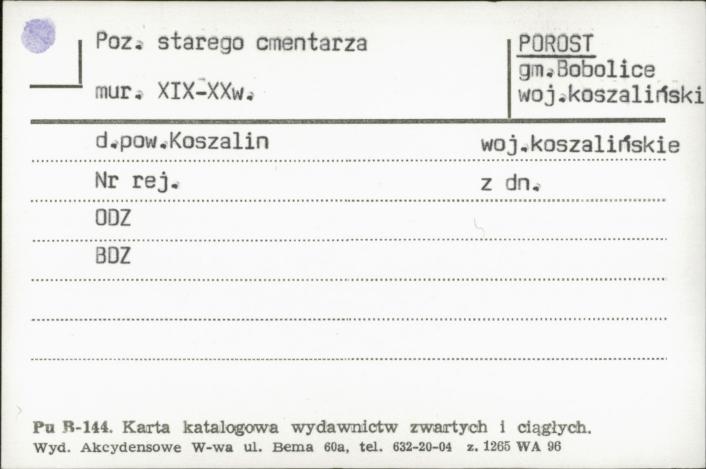 poz. starego cmentarza, skan 1
