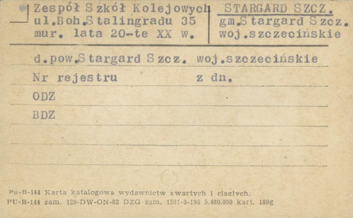 Zespół Szkół Kolejowych, skan 1