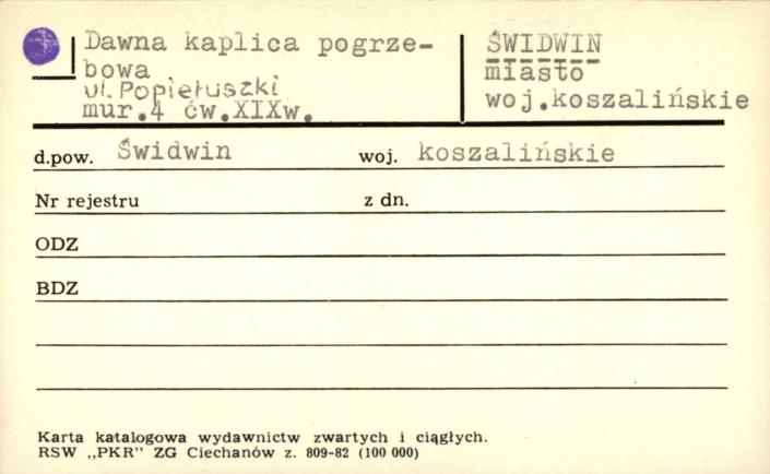 dawna kaplica pogrzebowa, skan 1