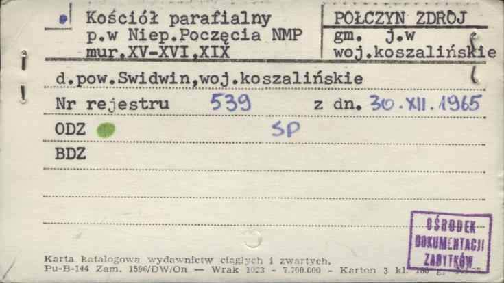 kościółrzym.-kat. par. pw. Niepokalanego Poczęcia Najświętszej Marii Panny, skan 1