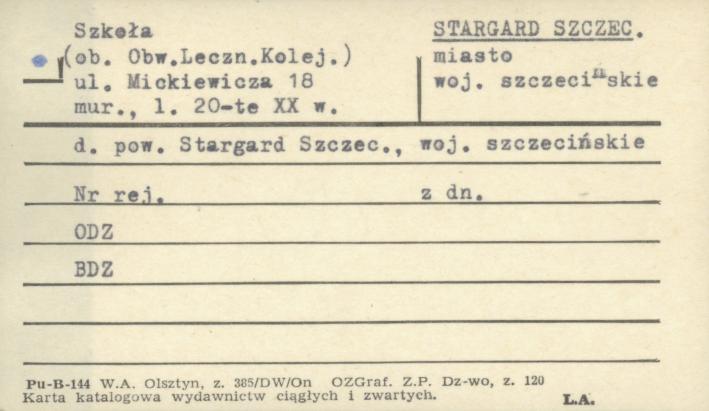 szkoła (ob. Obw. Leczn. Kolej.), skan 1
