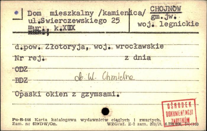 dom mieszkalny /kamienica/, skan 1
