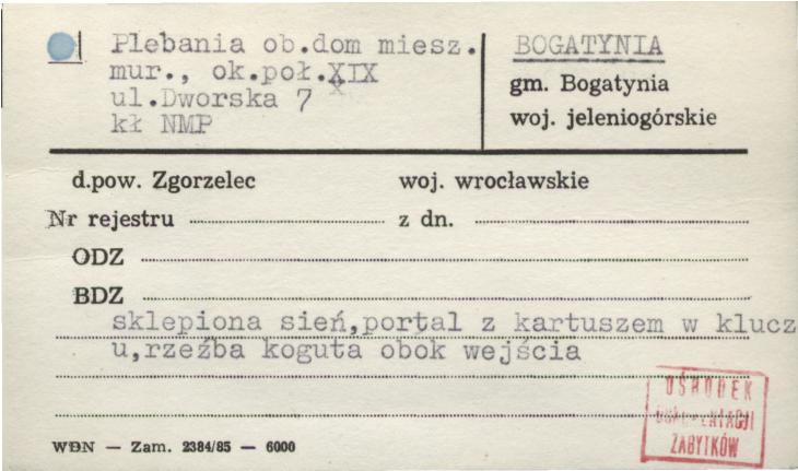 plebania, ob. dom miesz., skan 1
