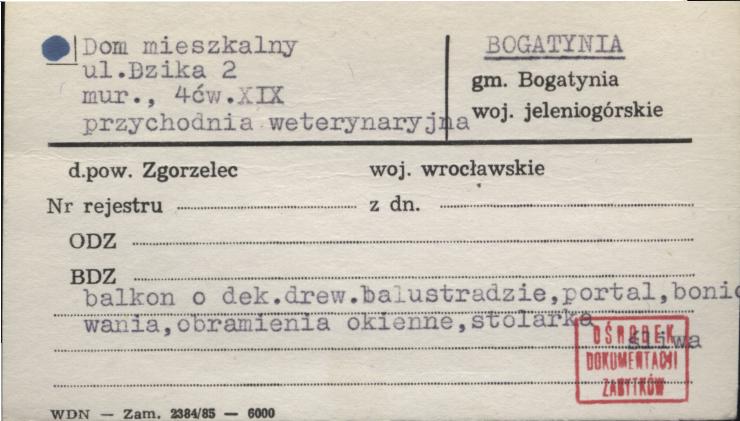 dom mieszkalny, przychodnia weterynaryjna, skan 1