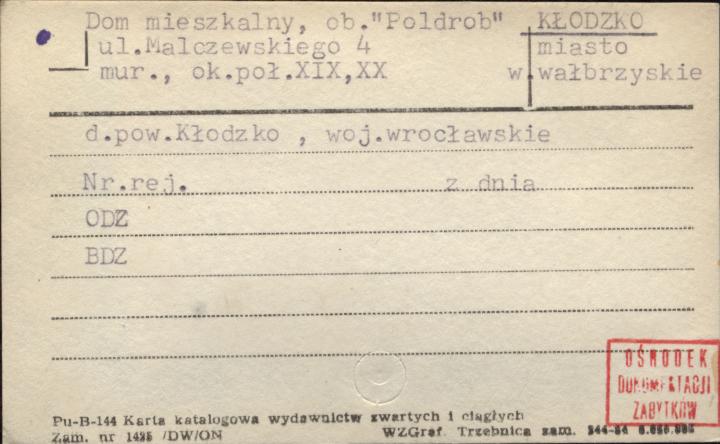 dom mieszkalny, ob. Poldrob, skan 1