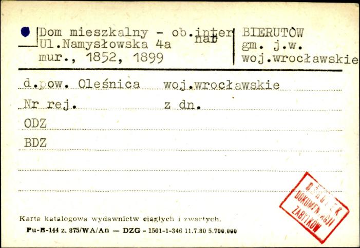 dom mieszkalny - ob. internat, skan 1