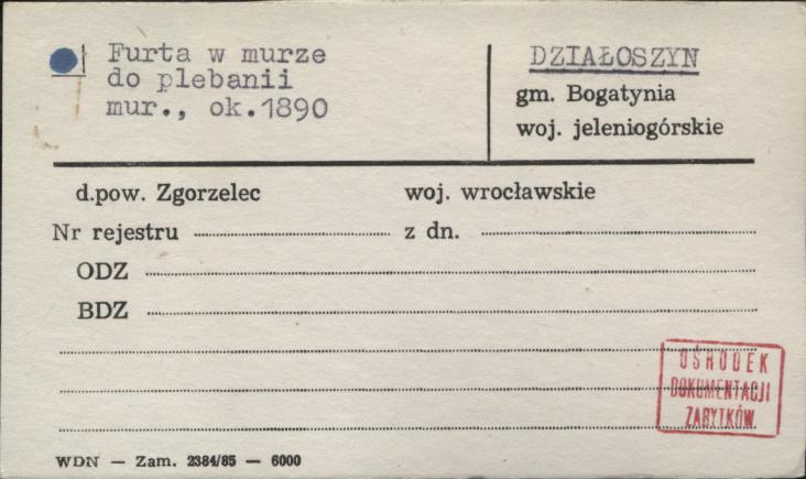 furta w murze do plebanii, skan 1