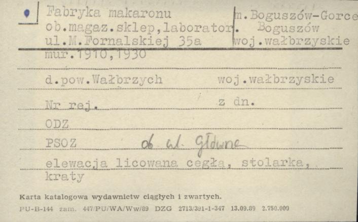 Fabryka makaronu ob. magaz., sklep, laborator., skan 1