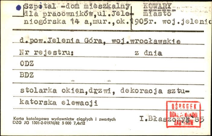 szpital - dom mieszkalny dla pracowników, skan 1