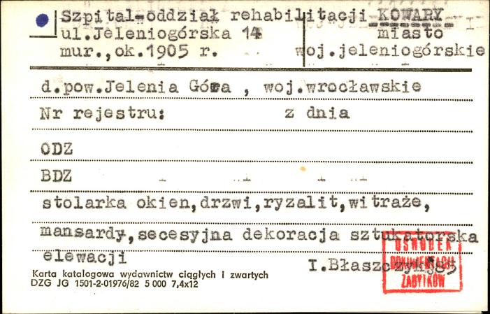 szpital - oddział rehabilitacji, skan 1