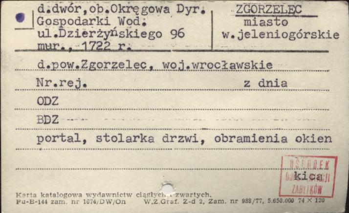 dwór, ob. Okręgowa Dyr. Gospodarki Wod., skan 1