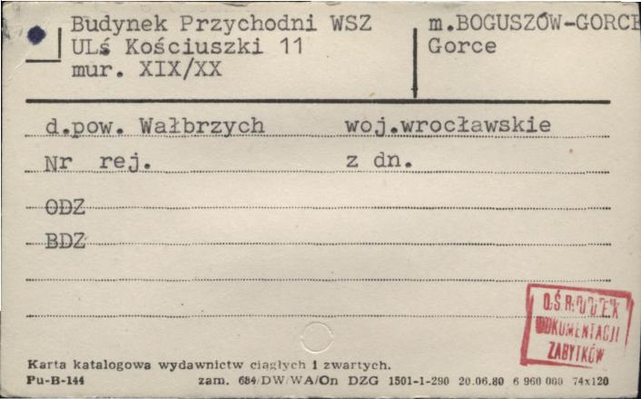 Budynek Przychodni WSZ, skan 1
