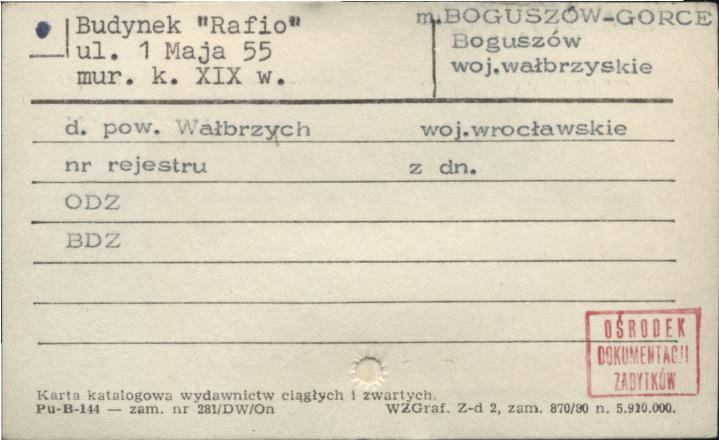 Budynek Rafio, skan 1