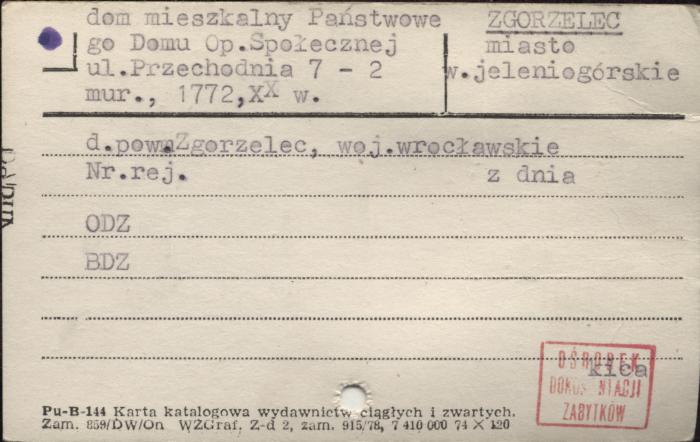dom mieszkalny Państwowego Domu Op. Społecznej, skan 1