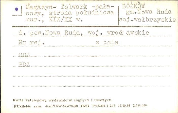 magazyn - folwark pałacowy, strona południowa, skan 1