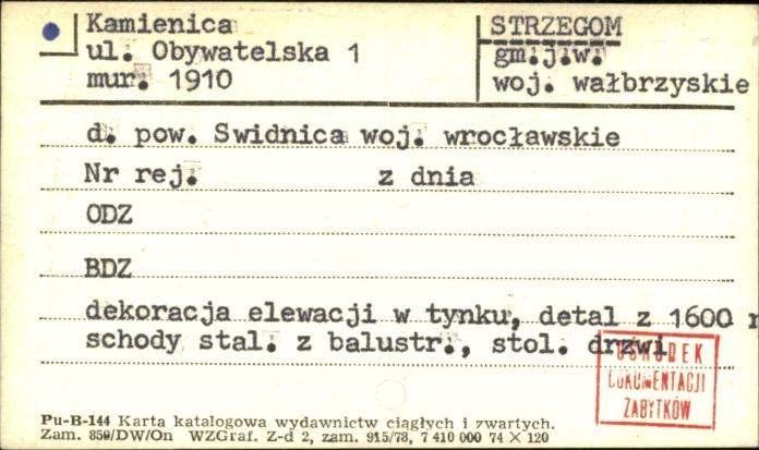 kamienica, skan 1