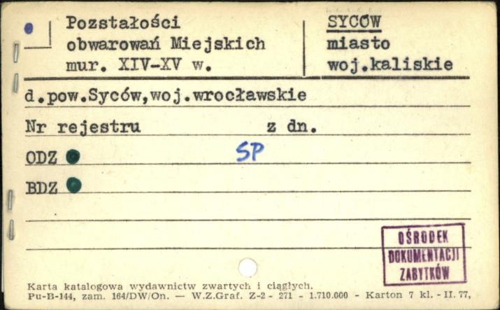 pozostałości obwarowań miejskich, skan 1