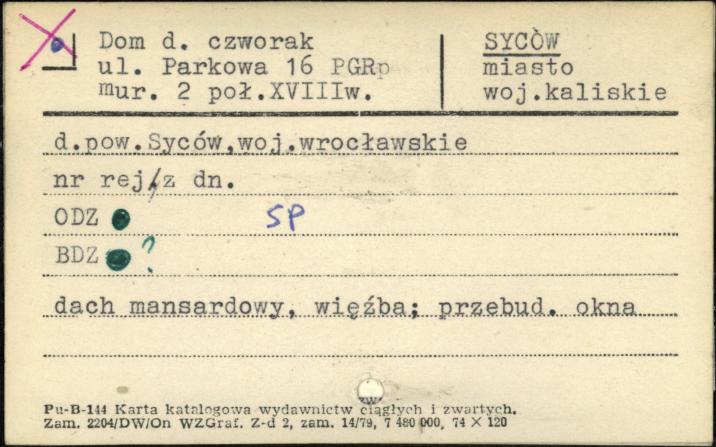 czworak, ob. budynek mieszkalny, skan 1