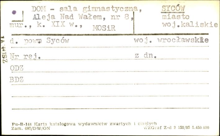 dom-sala gimnastyczna, skan 1