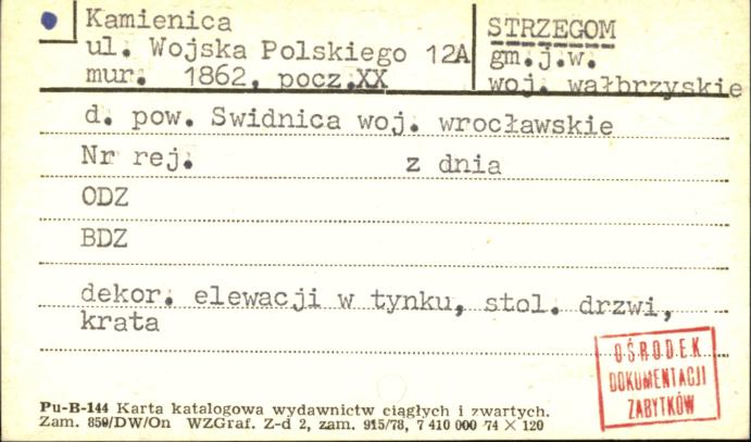 kamienica, skan 1