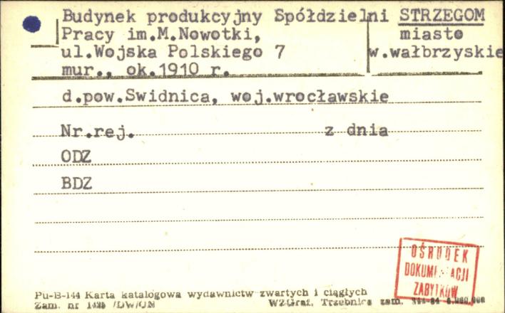 budynek produkcyjny Spółdzielni Pracy im. M. Nowotki, skan 1