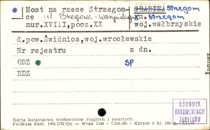 most na rzece Strzegomce, skan 1