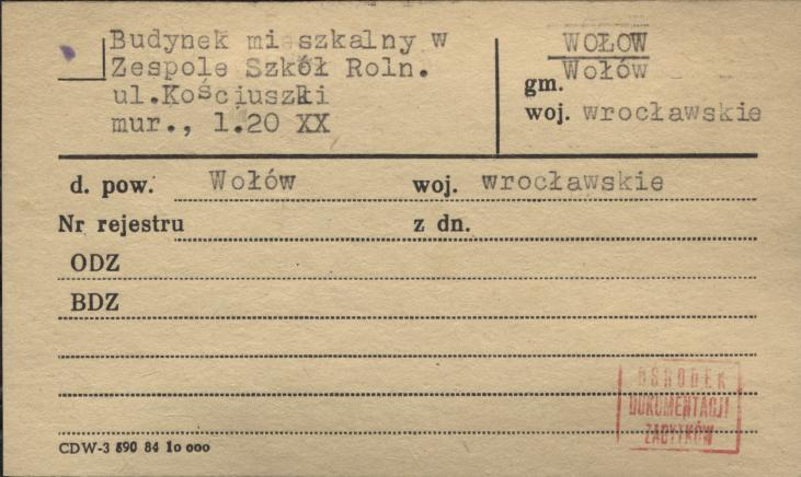 budynek mieszkalny w zespole szkół roln., skan 1