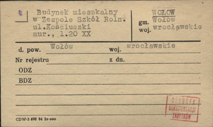 budynek mieszkalny w zespole szkół roln., skan 1