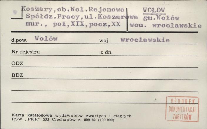 koszary, ob. Woł. rejonowa spółdz. pracy, skan 1