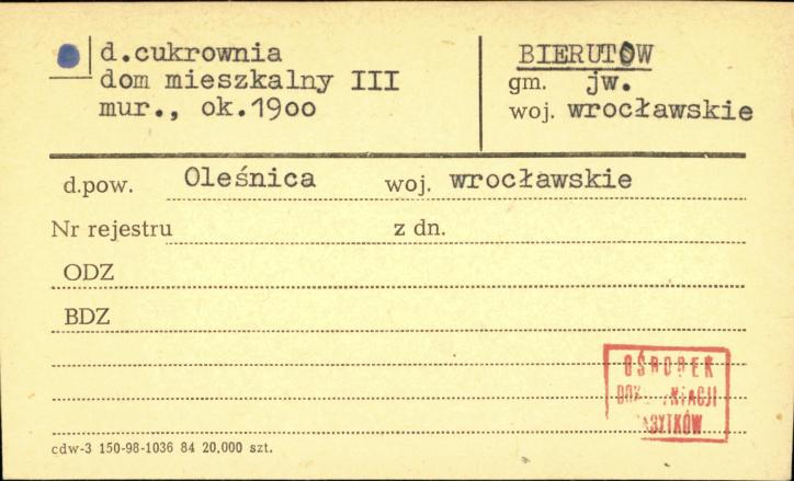 cukrownia dom mieszkalny III, skan 1