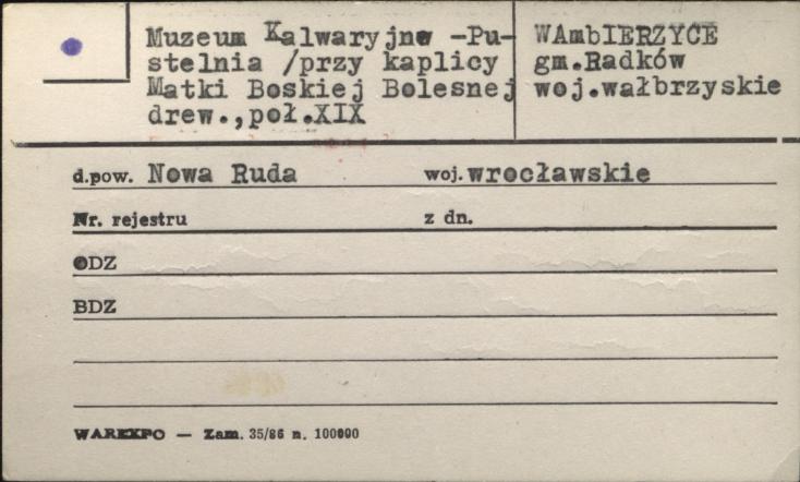 Muzeum Kalwaryjno - Pustelnia, skan 1