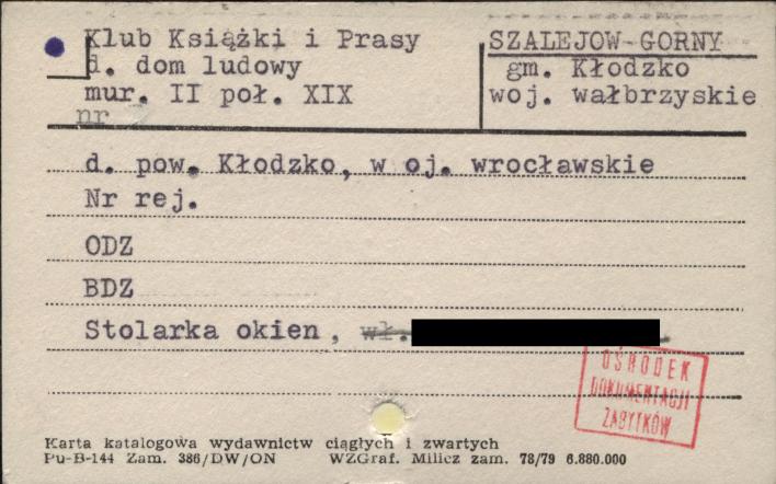 Klub Książki i Prasy i Dom Ludowy, skan 1