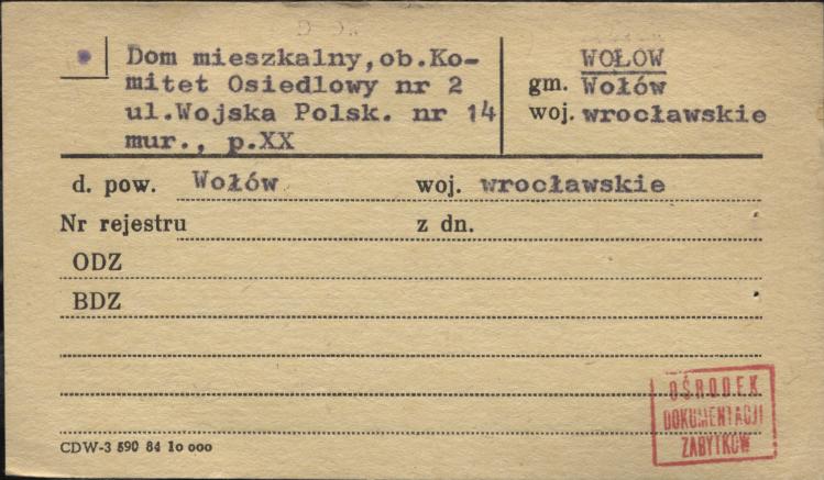 dom mieszkalny, ob. komitet osiedlowy nr 2, skan 1