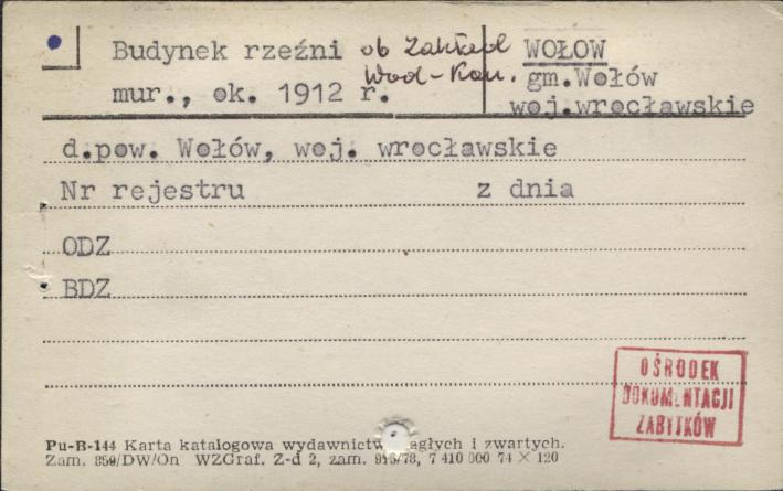 budynek rzeźni, ob. zakład wod. - kan., skan 1