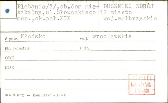 plebania, ob. dom mieszkalny, skan 1