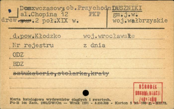 dom wczasowy, ob. Przychodnia PKP, skan 1