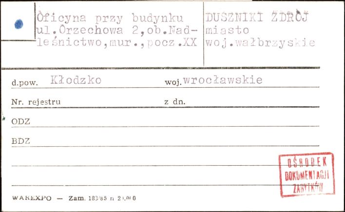 oficyna przy budynku, skan 1