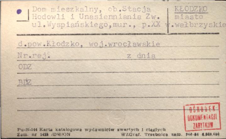dom mieszkalny, ob. Stacja Hodowli i Unasienniania Zw., skan 1
