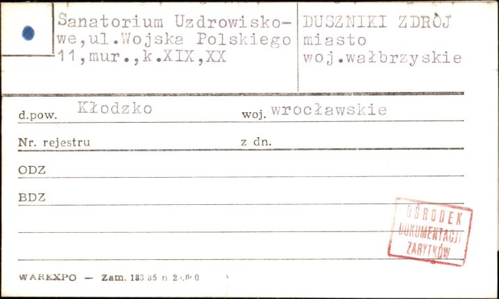 sanatorium Uzdrowiskowe, skan 1