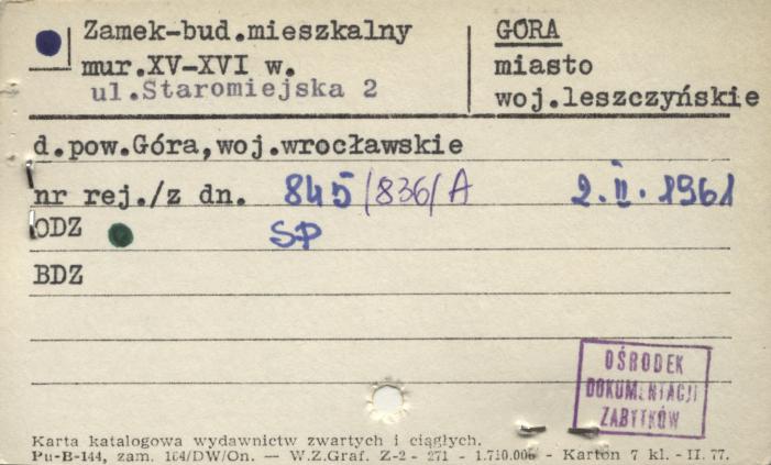 zamek - budynek mieszkalny, skan 1