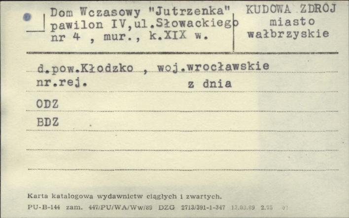 dom wczasowy Jutrzenka pawilon IV, skan 1