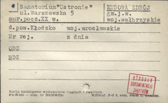 sanatorium Ustronie, skan 1